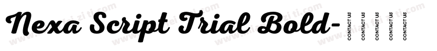 Nexa Script Trial Bold字体转换
